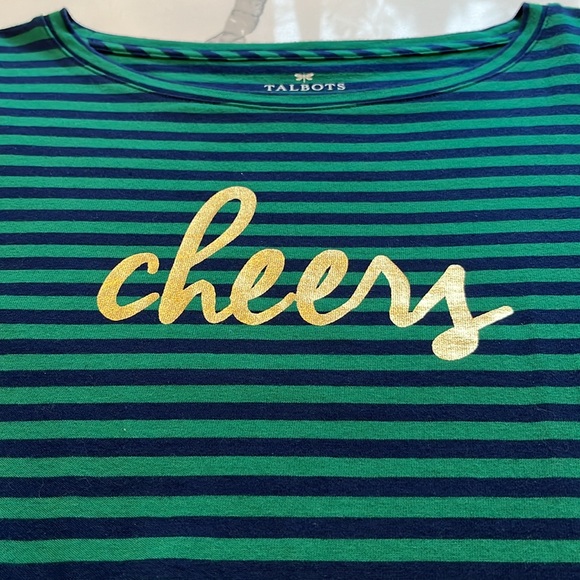 Talbots “Cheers” Long Sleeve Top - Picture 5 of 8